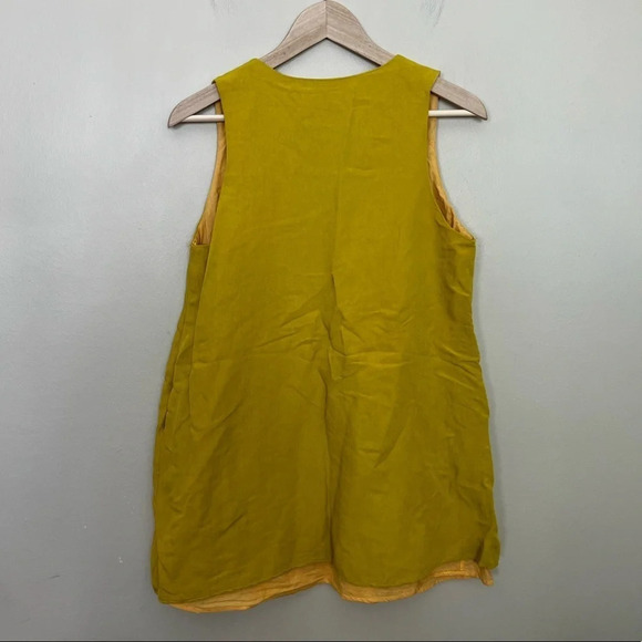Umgee • Yellow Embroidered Mini Dress - Picture 3 of 8
